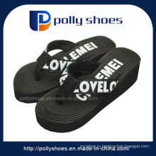 Черный открытым носком на танкетке сандалии каблуки Женский Размер: 36